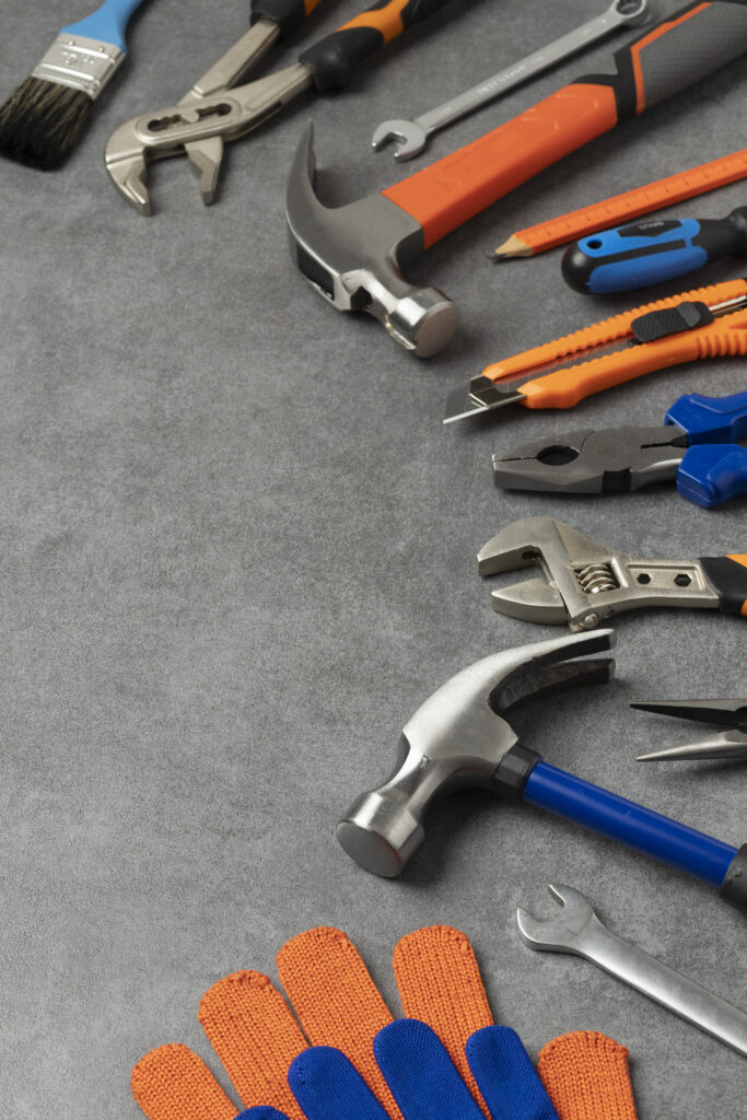 View Steel Hammer With Other Construction Elements Tools