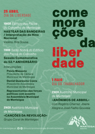 Comemoração do 52.º Aniversário do 25 de Abril – Manteigas 2026