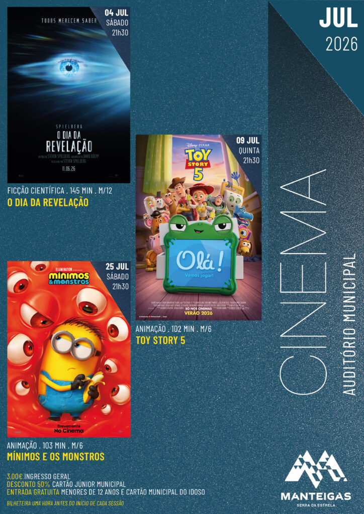 Cinema Manteigas Julho 2026