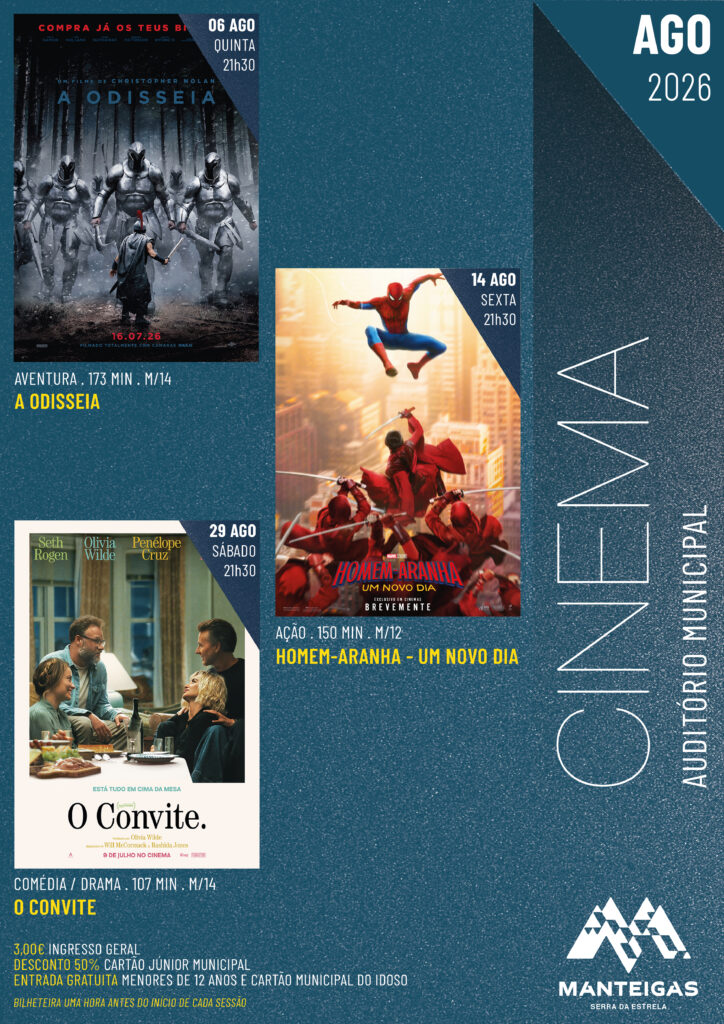 Cinema Manteigas Agosto 2026