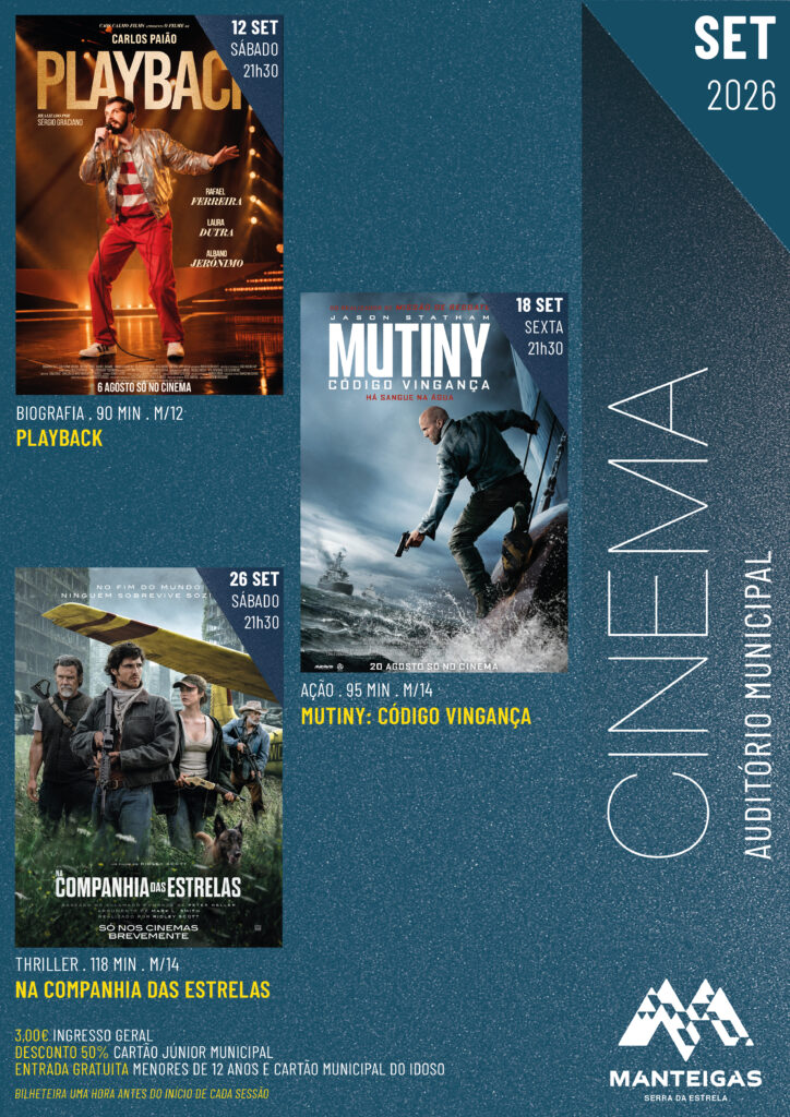 Cinema Manteigas Setembro 2026 Cartaz